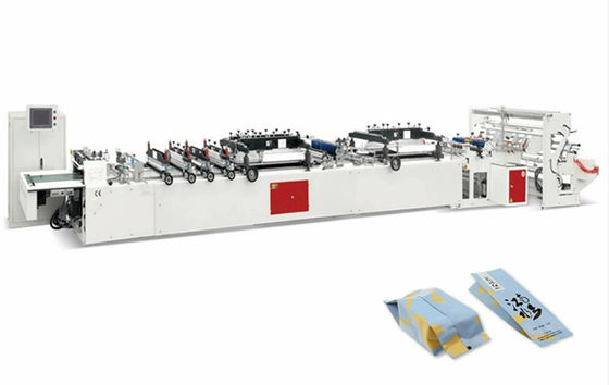 Máquina de fabricação de sacos de fecho de três lados de vedação central 5KW 6000x1200x1500mm